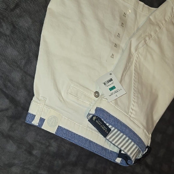 U.S Polo-  Shorts Size: 16- White- NWT - Picture 9 of 10